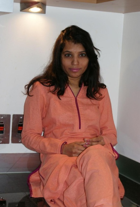 Indian solo girl peels off salwar suit and lingerie to get naked in kitchen 23333710
